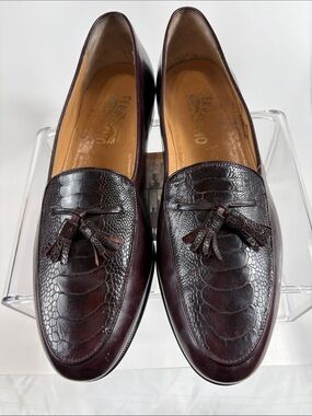 Salvatore Ferragamo Men's Tassel Loafers in Deep Brown